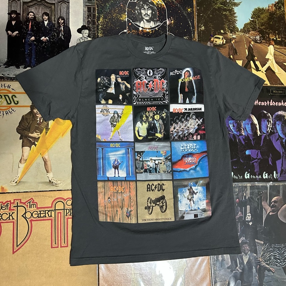 AC/DC album covers t shirt 2010